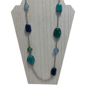 Premier Design ‘Shades of Blue’ Acrylic Necklace 40”